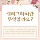 붓펜으로 그리는 캘리그라피 이미지