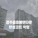 에덴세탁 | 경주탄성코트 충효에덴타운 시공 후기 / 칠대장