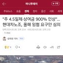 &#34;주 4.5일제·상여금 900% 인상&#34;…현대차노조, 올해 임협 요구안 심의 이미지