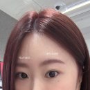 카라헤어염색 | 광교 미용실 가르마헤어｜레드와인 염색 후기! 눈썹 컬러 관리까지