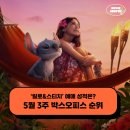 릴로&amp;스티치 개봉 예매 성적은? - 5월 3주 현재상영영화 박스오피스 순위