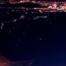 중국 장가계 천문산 밤의 라이트닝 쇼 이미지