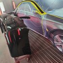 원천자동차공업사 | 심하게 찌그러지고 녹슨 벤츠 E클래스 뒤휀더 범퍼, 교환 없이 자차보험 완벽 복원! 강남 논현동 덴트...