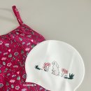 후기 : kitty bunny pony Swim Cap 키티버니포니 수모 코스모스&버니 그로브 착용감 수영복 코디 강습용...