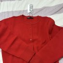 T?M?S | 미쏘 에센셜 라운드넥 가디건 MIWCKG310T 레드 S사이즈 후기 빨간가디건 코디