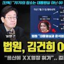 판 뒤집혔다 김건희 영장 발부 이미지