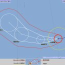 제21호 태풍 제비(JEBI) 한,미,일 3개국 발표 예상진로도(8/30 06:00 현재) 이미지