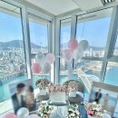 봉래문구 | 부산 라발스호텔 프로포즈 코너더블 오션뷰 핑크빛 세팅