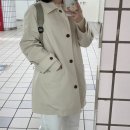 굿스텝 | 스텝어라운드 하프 트렌치코트 아이보리 맥 트렌치 착샷 만족 후기