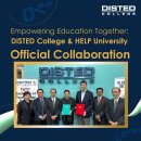 DISTED College & HELP University Official Collaboration. 이미지