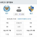 2023년 8월5일(토) 울산현대 VS 대구FC DGB대구은행파크 경기일정 이미지