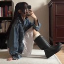 키작녀 레인부츠 헌터 플레이톨 데일리 코디 룩북 : 원피스, 미니 스커트, 숏팬츠 위주