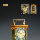 탁상시계 프랑스 골동품경매 1880년 마차 시계 이미지