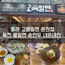 고메밀면 온천점 | 동래 고메밀면 육전물밀면 손만두 내돈내산 방문후기