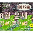 2023년 8월 경신(庚申) 일간별 운세 이미지