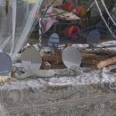 거울보는 강아지 | 강원도 고성 유목 무드등·유목 거울 만들기 원데이클래스, 반려견과 함께한 첫 수업 체험