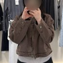 J·J PC | 키작녀 숏 아우터 추천 미쏘 데님 워크자켓 착용 후기