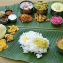 남인도의 가정식 탈리(Thali) 이미지