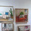 천아트 | “수채화도 유화도 아닌… 천 재봉선 아트 전시 관람 후기”