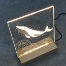 LED조명 아크릴 공예 이미지