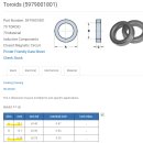 Ferrite Core 추천 - 500kHz, 5[w] 급. 이미지