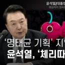 윤석열 지역 방문 일정 기획도 명태균에 의존하며 체리 따봉 이미지