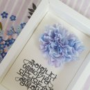 페이퍼 커팅아트 페이퍼 플라워 액자 만들기 이미지