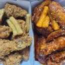 또래오래진천 - 1075 | 미국 또래오래 맛과 동일 - 반반치킨(갈릭반 양념반) 대곡진천점