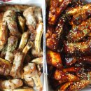 쪽갈비에 미치닭 이미지