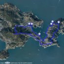 통영 욕지도 등산 및 일주버스 트랙 이미지