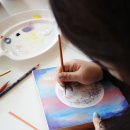 오일 파스텔 드로잉 이미지