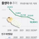 출생아 수 추이 (2019~2023) 이미지