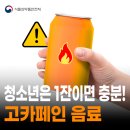 고카페인음료🧃 1잔이면 충분해요! 고카페인음료 과다섭취 주의!✋ [식약지킴이] 이미지