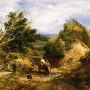 개울과 사람들 이미지