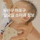 용산구 마포구 일요일 소아과 진료 연세뉴키즈소아과 vs 아이키소아과 방문 후기