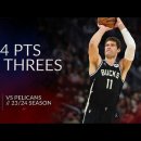 Brook Lopez 24 pts 6 threes vs Pelicans 23/24 season 이미지