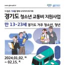 2023년 하반기 청소년 교통비 지원 사업 안내 이미지