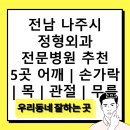 김옥석정형외과의원 | 전남 나주시 정형외과 전문병원 추천 5곳 어깨 | 손가락 | 목 | 관절 | 무릎
