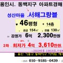 용인 기흥구 동백지구아파트.중동 성산마을 서해그랑블 46평형 2차경매(23-13618)1129 이미지