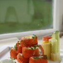 연어와 메추리알 룰라드 (salmon &amp; quail egg roulade) 이미지