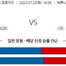 7월25일 일본야구 자료정보 이미지