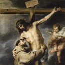 십자가에 달리신 주님을 껴안은 성 프란치스코 : 바르톨로메 에스테반 무리요(Bartolomé Esteban Murillo) 이미지