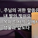 찬송가 206장 주님의 귀한 말씀은 이미지