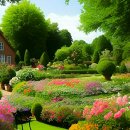 아름다운 정원 이미지 이미지