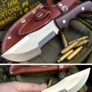 판매완료-USA Custom Handmade D2 Pistol Grip Tracker Oregon Combat Hunter Camp Knife 이미지