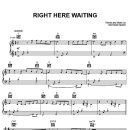 Right here waiting 악보 이미지