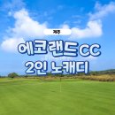 제주 에코랜드CC 노캐디 골프장 2인 플레이 후기