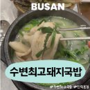 민락김치 | 부산 광안리 국밥 맛집 수변최고돼지국밥 민락본점 후기