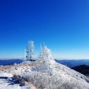 함백산과 태백산의 첫눈 이미지