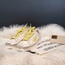 D00199 | 구스 우먼즈 스타단 화이트 라잇옐로우탭 스니커즈 후기 , 골든구스 여름 스니커즈 추천 세종 명품...